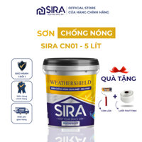 Sơn Chống Nóng Mái Tôn, Tường nhà, Tấm lợp, Téc Nước - 5 Lít Sơn Chóng Nóng Sira SN01 Chống Nóng Hạ Nhiệt hiệu quả