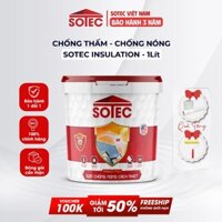 Sơn chống nóng SOTEC - INSULATION (1L) Chống Nóng Tường Nhà, Mái Tôn, Tấm Lợp, Téc Nước, Giảm Nhiệt 25-30°C.