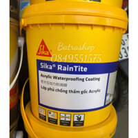 Sơn Chống Thấm Tường Ngoài - Gốc Acrylic - Nhập khẩu Indonesia - Sika RainTite thùng 4kg