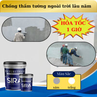 Sơn chống thấm tường ngoài trời lâu năm bảo vệ lớp vữa và kết cấu tường - SIRA PU