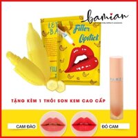 Son chuối Filler Lipstick làm hồng tươi cho đôi môi căng bóng