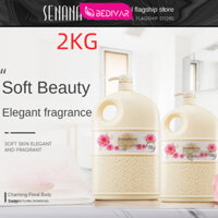 Son Color Nana Sữa Tắm Hoa Sữa Hương Thơm Cao Cấp Làm Trắng Da Kiểm Soát Dầu Sạch Làm Mới Sữa Tắm Dung Tích Lớn Gói Gia Đình Đàn Hương Hương Thơm Dưỡng Ẩm Làm Đẹp 2kg