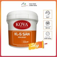 Sơn công nghiệp EPOXY KOVA KL-5 sàn bộ 5kg Bám dính tốt trên  vữa xi măng, bê tông, sắt thép, gỗ.