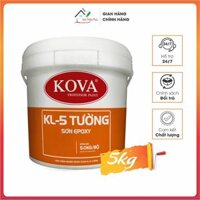 Sơn công nghiệp EPOXY KOVA KL-5 tường (bộ 5kg) hệ nước. Có khả năng kháng khuẩn, kháng nấm mốc vượt trội.