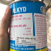 Sơn dầu Bạch Tuyết màu Trắng Mờ (Lon 1kg)