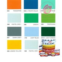 Sơn dầu bóng cao cấp GALANT 800ml MÀU ĐEN MỜ ĐỎ XANH LÁ MẠ RÊU DƯƠNG DA TRỜI XÁM ĐẬM NHẠT LAM CAM VÀNG CHỐNG RỈ ĐỎ NÂU