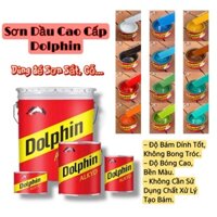 Sơn Dầu Cao Cấp Alkyd Dolphin [ Lon 2.7KG, Nhiều Màu Sắc ] Sơn Sắt, Sơn Chống Rỉ