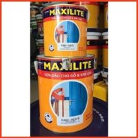 Sơn dầu Maxilite màu trắng sứ dùng cho gỗ và sắt 800ml