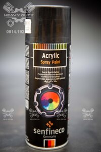 Sơn Đen Bóng SENFINECO 4039 Paint Acrylic Black Gloss 400ML Chai  HÀNG CHÍNH HÃNG
