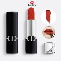 Son Dior Màu 777 Fahrenheit – Đỏ Cam Velvet Finish Mẫu Mới 2024 Lipstick Offical Store