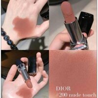 Son Dior Rouge - 200 Nude Touch Velvet - Hồng cam nâu