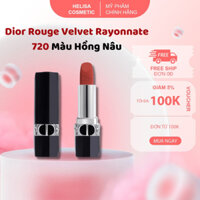 Son Dior Rouge Velvet 720 Icóne màu hồng nâu