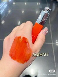 Son Dior Tattoo 731 Natural Ginger - Màu Cam Sữa Cháy - Fullbox