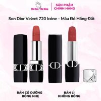 Son Dior Velvet 720 Icóne – Màu Đỏ Hồng Đất Full size 3.5G