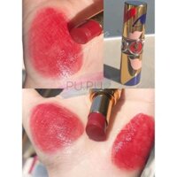 Son đỏ cánh hồng YSL Rouge Volupte Shine 114 Dial Red