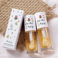 Son dưỡng ẩm mật ong dầu thủy tinh son bóng trong suốt son bóng không màu chăm sóc môi