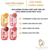 Son dưỡng chiết xuất trái cây Lipice Sheer Color Fruit Juice 4g