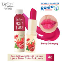 Son dưỡng chiết xuất trái cây Lipice Sheer Color Fruit Juice Berry 4g Đỏ Mọng