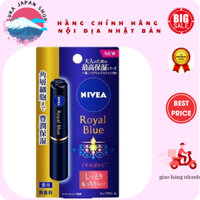 Son dưỡng chống nắng Nivea nội địa Nhật SPF26 PA++,Son Nivea ROYAL BLUE LIP HOÀNG GIA XANH
