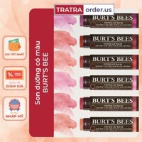 Son Dưỡng Có Màu Burts Bees Tinted Lip Balm 100% Tự Nhiên Burt Bee Tint - Hàng Mỹ
