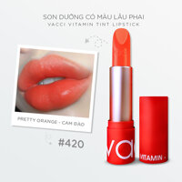Son dưỡng có màu lâu phai cao cấp Vacci Vitamin Tint Lipstick - 420 Cam Berry