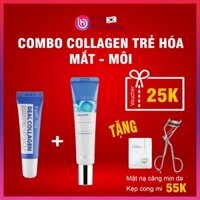 Son dưỡng collagen giữ màu môi phun xăm căng mọng và Tinh chất collagen hỗ trợ giảm bọng mắt và quầng thâm