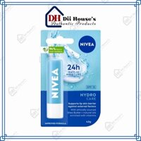 Son Dưỡng Không Màu, Cấp Ẩm, Chống Nắng - NIVEA Hydro Care Moisturising Lip Balm SPF15 4.8g - Dii House's.
