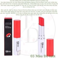 Son dưỡng môi Benew Natural Herb Lip Balm Hàn Quốc chống thâm môi, dương ẩm ngừa khô nẻ môi 4g/Thỏi- ( ĐỦ MÀU)