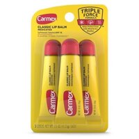 Son Dưỡng Môi Carmex Classic Lip Balm MEDICATED 3x10g (Mỹ)