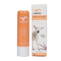 Son Dưỡng Môi Chiết Xuất Từ Nhau Thai Cừu Rebirth Lanolin Lip Balm With Vitamin E & Apricot Oil (Rb14) 3.7G - Úc.