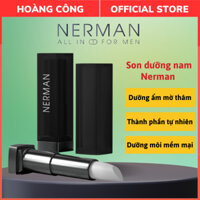 Son dưỡng môi cho nam Nerman Men in Black, 2 trong 1 dưỡng ẩm ngừa thâm môi, Cải thiện tình trạng môi khô nứt nẻ