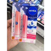Son Dưỡng Môi Có Màu Chống Nắng Nivea Moist Pure Color Dưỡng Hồng Mềm Môi Siêu Xinh Nội Địa Nhật
