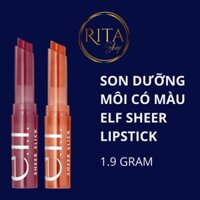 Son dưỡng môi có màu Elf Sheer Slick Lipstick chứa Vitamin E