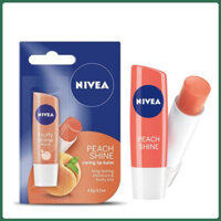 Son Dưỡng Môi Hương Đào Nivea Peach Shine Lip Balm 4.8g