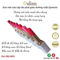 Son dưỡng môi lâu phai giàu dưỡng chất làn môi căng mọng đầy quyến rũ Queenie Mỹ phẩm Hàn Quốc 4g
