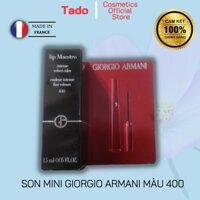 Son dưỡng môi mini Giorgio Armani màu 400 mini 1.4g son màu đỏ sang chảnh son mềm nhiều dưỡng không khô thâm môi