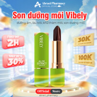 Son Dưỡng Môi Nha Đam 3IN1 VIBELY - Son Nha Đam VIBELY Dưỡng Ẩm, Lâu Trôi, Khử Thâm Môi, Son Dưỡng Môi 3IN1