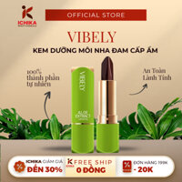 Son Dưỡng Môi Nha Đam 3IN1 VIBELY - Son Nha Đam VIBELY Dưỡng Ẩm, Lâu Trôi, Khử Thâm Môi, Son Dưỡng Môi 3IN1