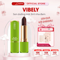 Son Dưỡng Môi Nha Đam 3IN1 VIBELY - Son Nha Đam VIBELY Dưỡng Ẩm, Lâu Trôi, Khử Thâm Môi, Son Dưỡng Môi 3IN1