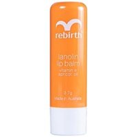 Son dưỡng môi nhau thai cừu Rebirth Lanolin Lip Balm RB14 cung cấp độ ẩm cho đôi môi khô (3,7g)