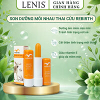 Son Dưỡng Môi Nhau Thai Cừu Rebirth Lanolin Lip Balm with Vitamin E & Apricot Oil (3.7g) - LENIS