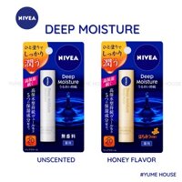 Son dưỡng môi Nivea Deep Moisture SPF20 PA ++ nội địa Nhật 2.2g