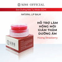 Son dưỡng môi tự nhiên SOHI hỗ trợ làm hồng môi, kích màu sau phun xăm, giảm thâm, dưỡng ẩm môi 10g Nữ