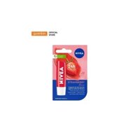 Son Dưỡng Nivea Strawberry Shine Lip Balm Màu Đỏ Dâu Tây 4,8Gr