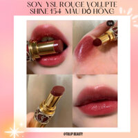 Son Dưỡng YSL Rouge Volupte Shine màu 154 đỏ hồng Chesnut Corset full box