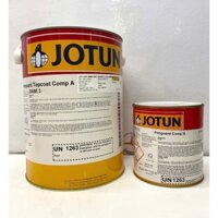 Sơn Epoxy Jotun Penguard Topcoat base 3 màu đỏ đô RAL 3005  _5L/bộ
