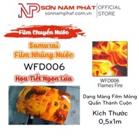 Sơn Film Chuyển Nước Carbon Samurai WFD006 Cuộn Phim Nhúng Hình Ngọn Lửa