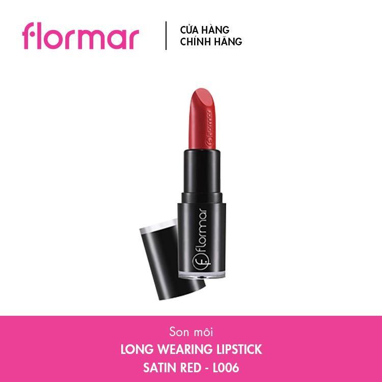 Son Flormar Long Wearing Lipstick #L006 Satin Red 4.2g