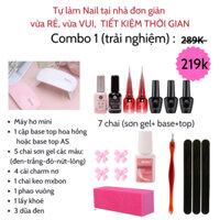 Sơn gel As sơn móng combo tự làm nail tại nhà đầy đủ _Hàng mới 100% xả kho đổi mẫu mới