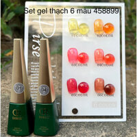 sơn gel thạch 6 màu CR (tặng kèm bảng màu)